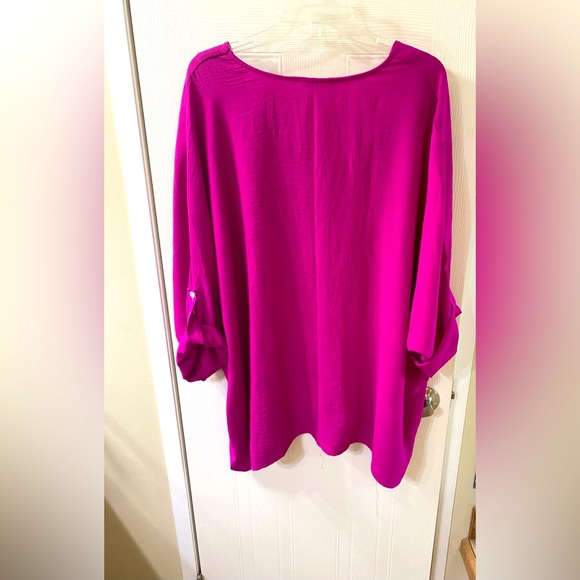 Hot pink oversized tunic. Brand: entro Size XL. - Picture 2 of 2